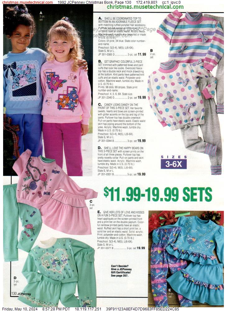 1992 JCPenney Christmas Book, Page 130