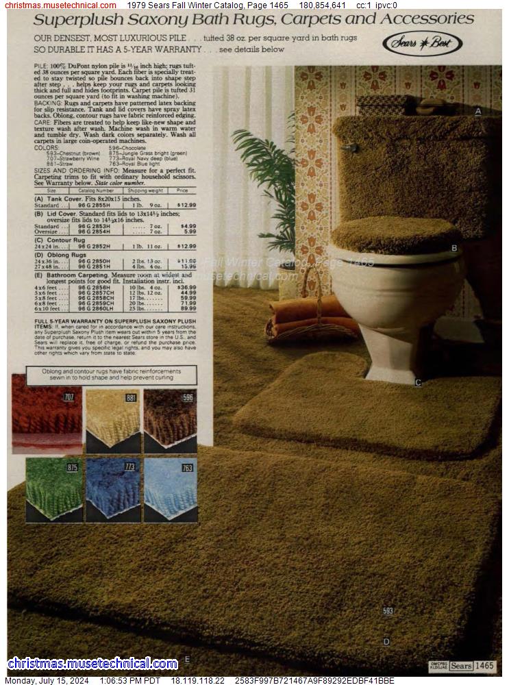 1979 Sears Fall Winter Catalog, Page 1465
