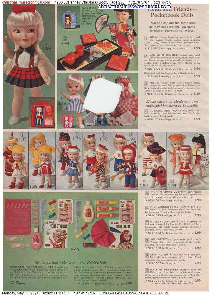 1966 JCPenney Christmas Book, Page 230