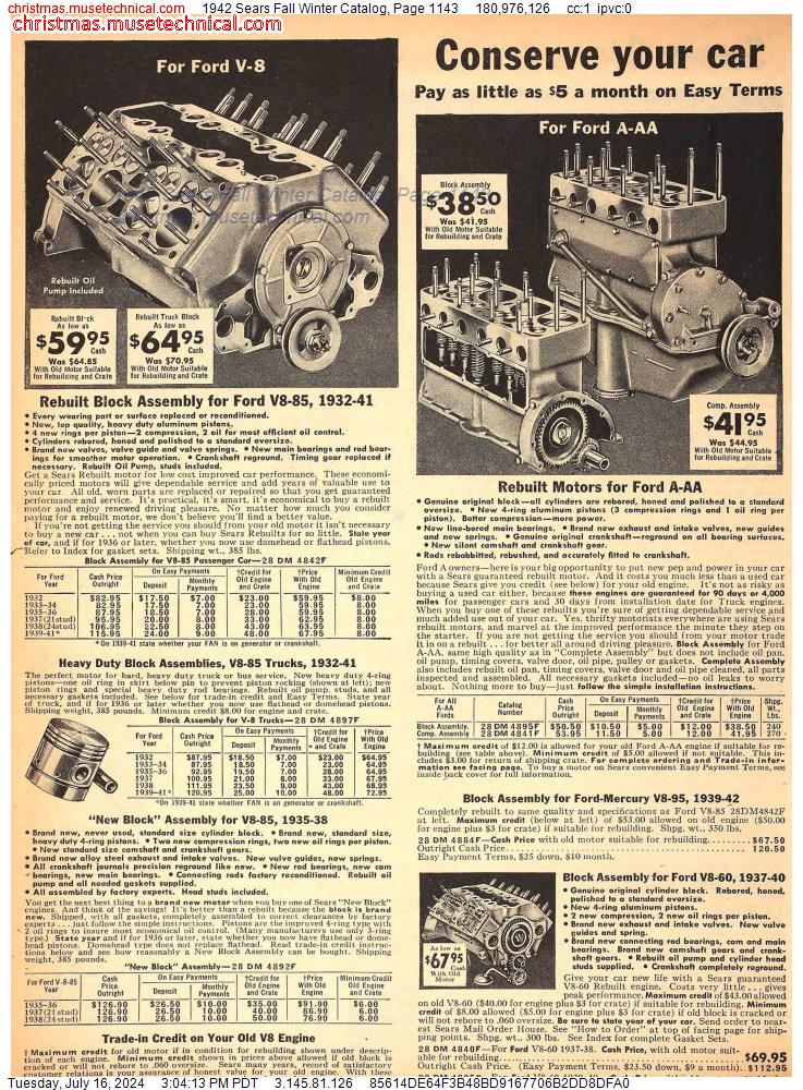 1942 Sears Fall Winter Catalog, Page 1143