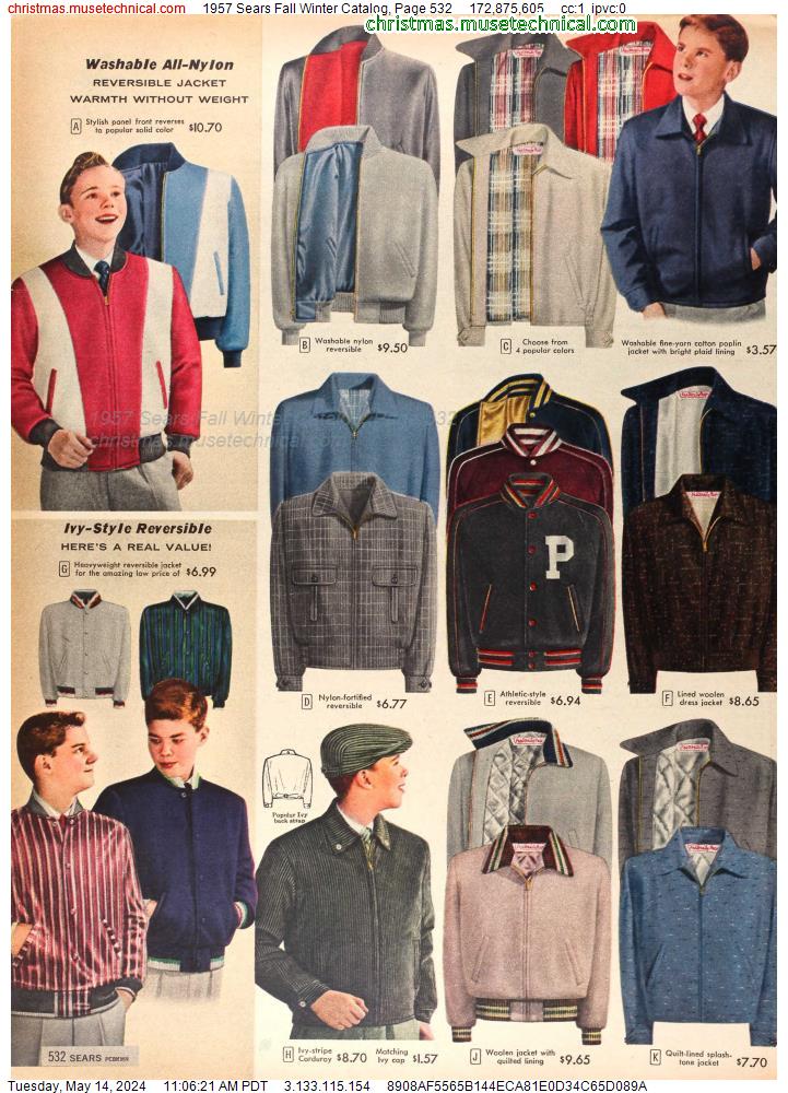 1957 Sears Fall Winter Catalog, Page 532