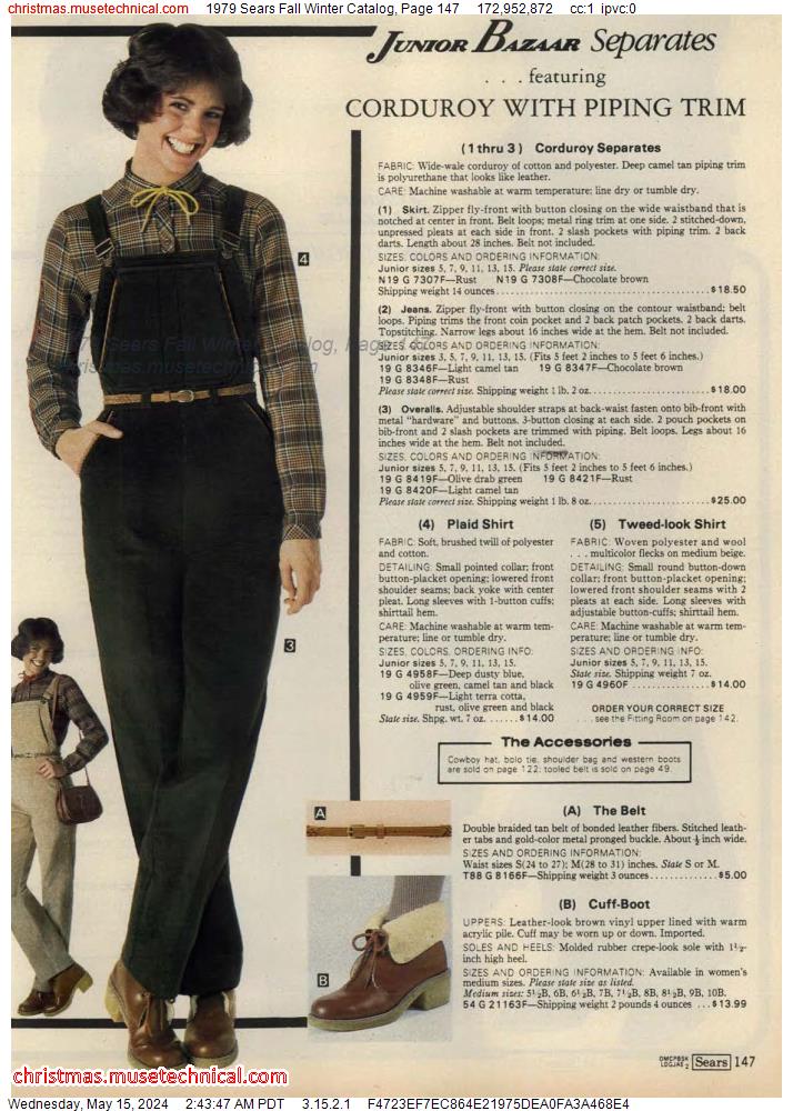 1979 Sears Fall Winter Catalog, Page 147