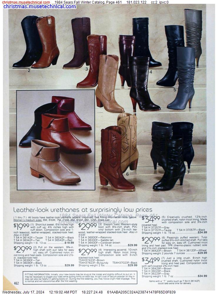 1984 Sears Fall Winter Catalog, Page 461