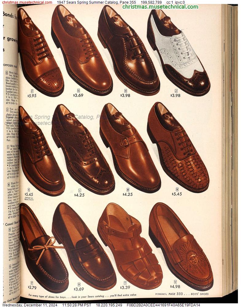 1947 Sears Spring Summer Catalog, Page 355