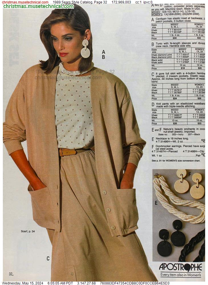 1989 Sears Style Catalog, Page 32