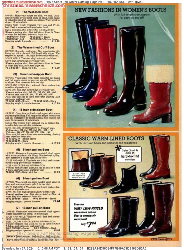 1977 Sears Fall Winter Catalog, Page 299