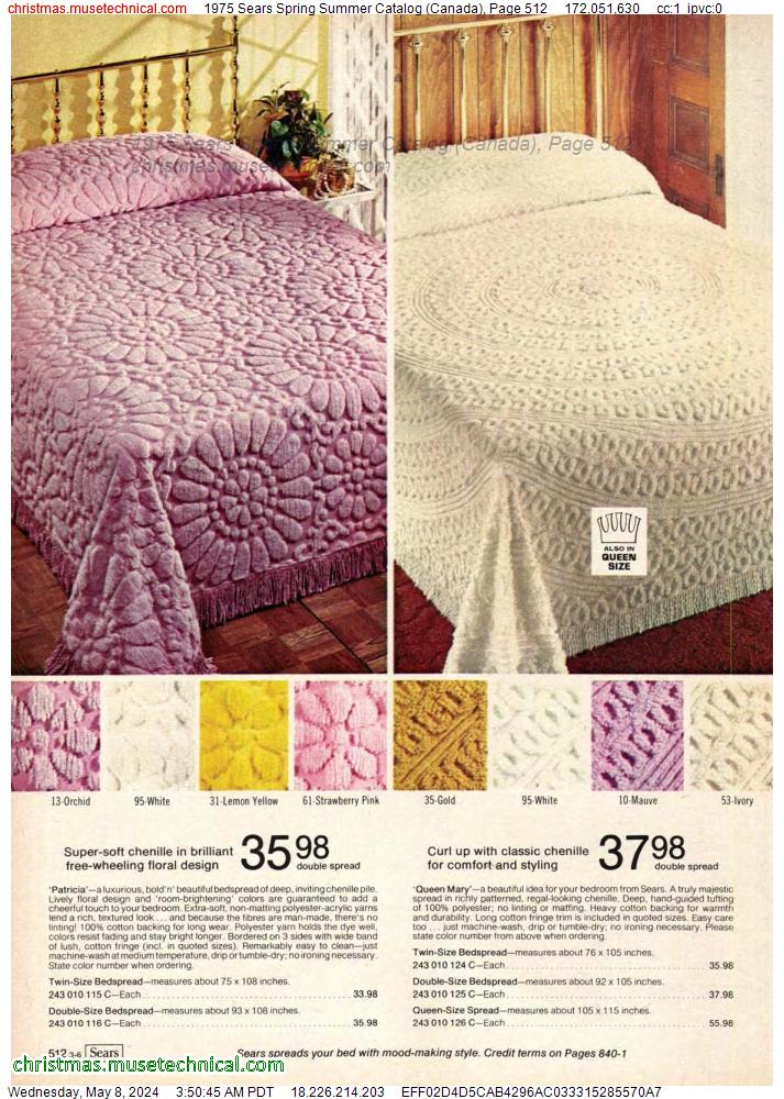 1975 Sears Spring Summer Catalog (Canada), Page 512