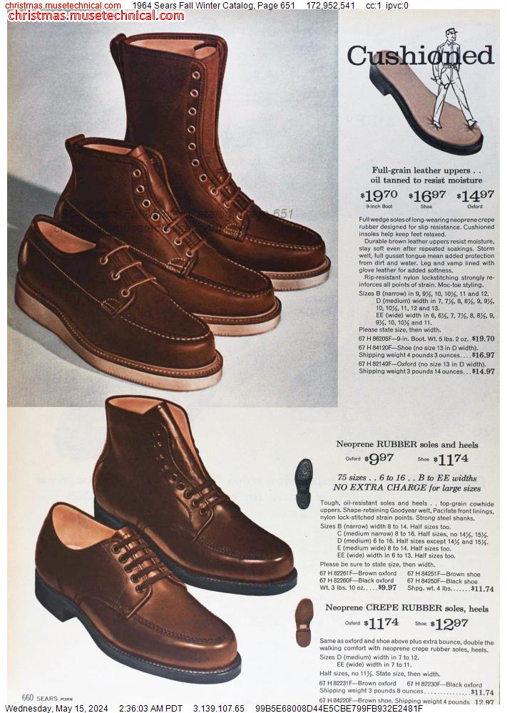 1964 Sears Fall Winter Catalog, Page 651