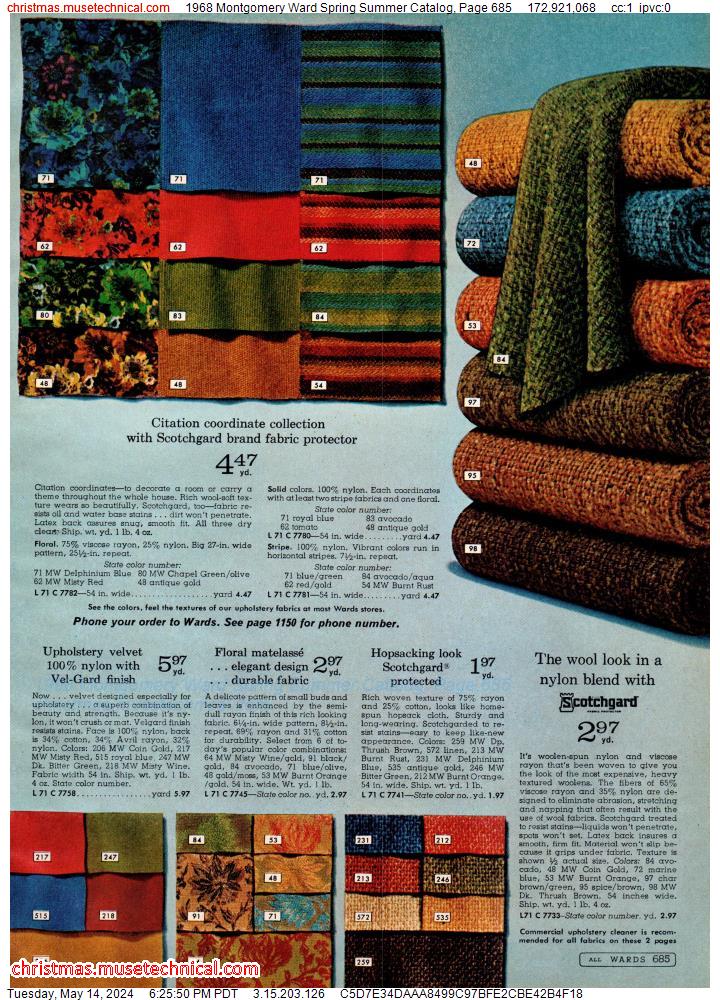 1968 Montgomery Ward Spring Summer Catalog, Page 685