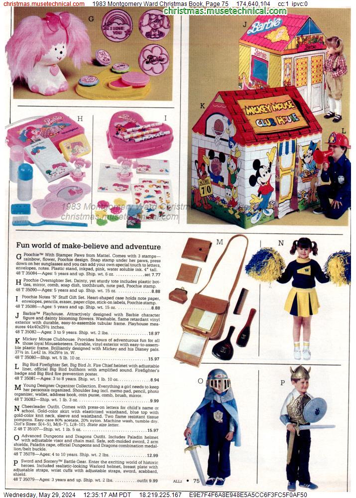 1983 Montgomery Ward Christmas Book, Page 75