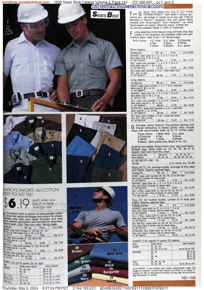 1990 Sears Style Catalog Volume 2, Page 143