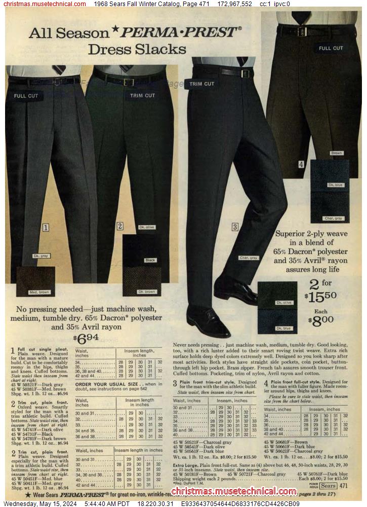 1968 Sears Fall Winter Catalog, Page 471