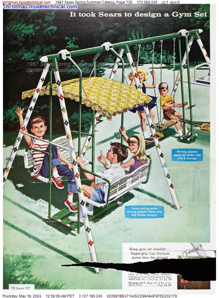 1967 Sears Spring Summer Catalog, Page 738