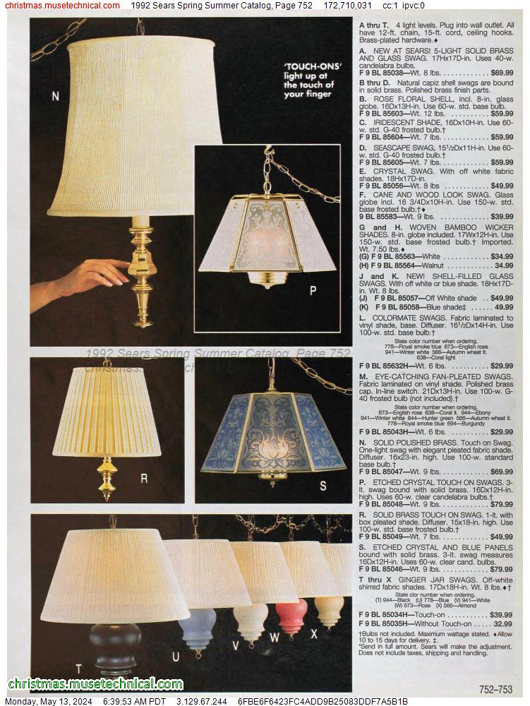1992 Sears Spring Summer Catalog, Page 752