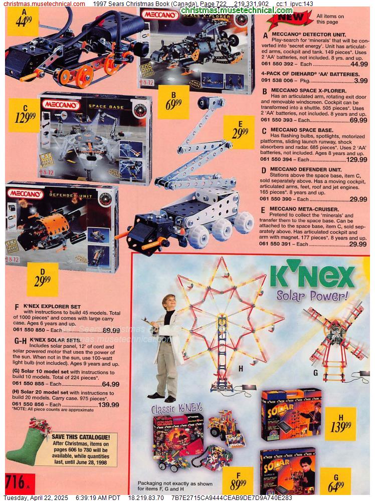 1997 Sears Christmas Book (Canada), Page 722