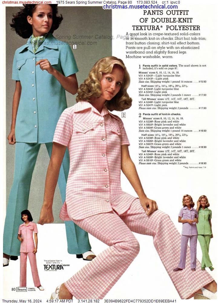 1975 Sears Spring Summer Catalog, Page 80