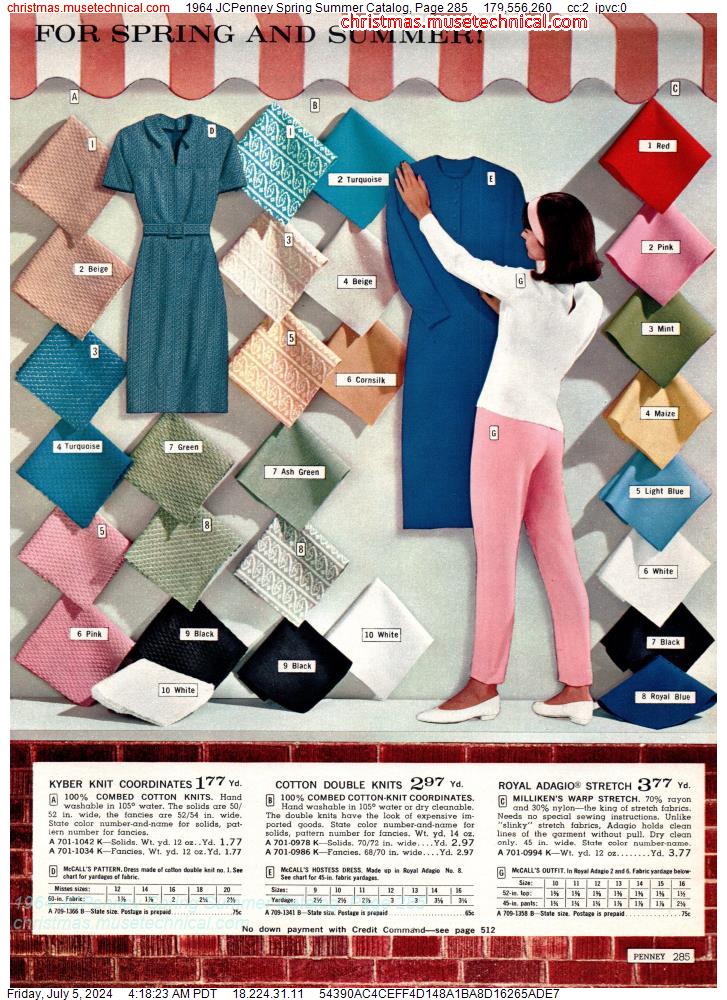 1964 JCPenney Spring Summer Catalog, Page 285