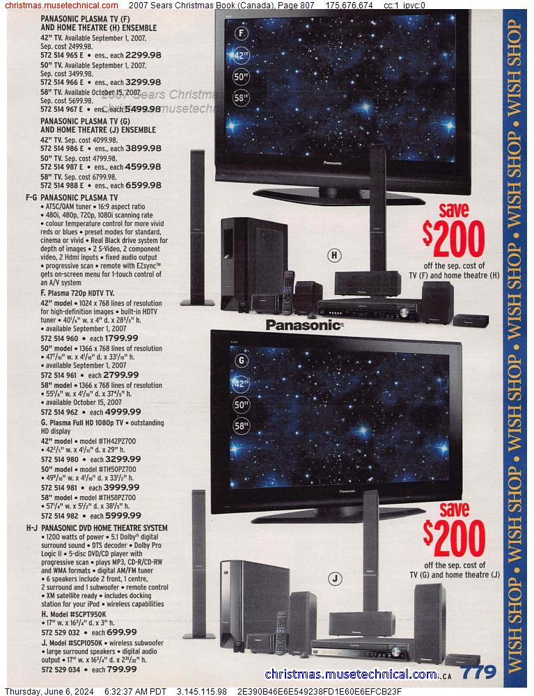 2007 Sears Christmas Book (Canada), Page 807