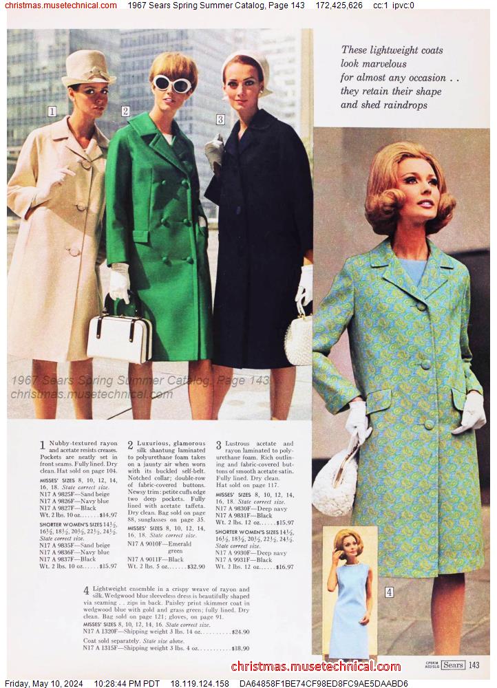 1967 Sears Spring Summer Catalog, Page 143