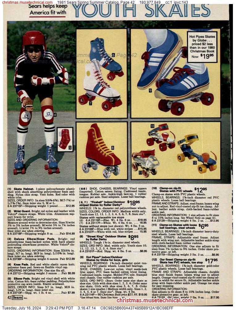 1981 Sears Spring Summer Catalog, Page 42