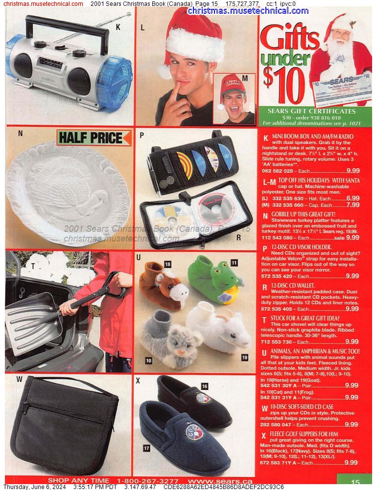 2001 Sears Christmas Book (Canada), Page 15