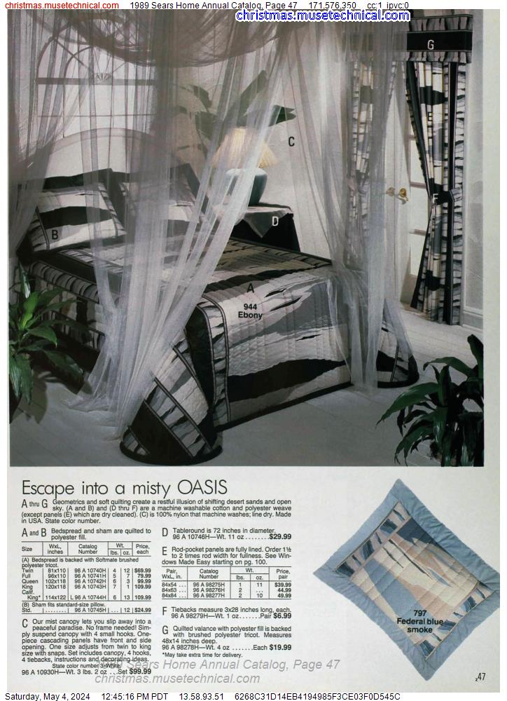 1989 Sears Home Annual Catalog, Page 47