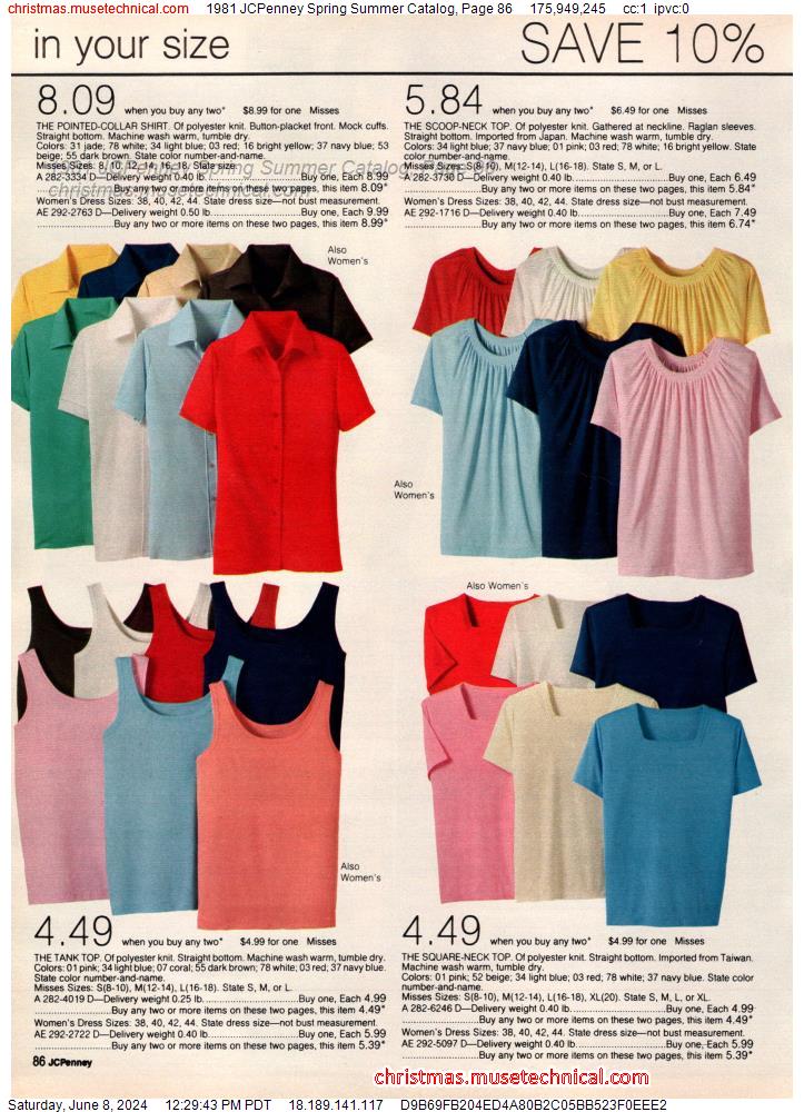 1981 JCPenney Spring Summer Catalog, Page 86