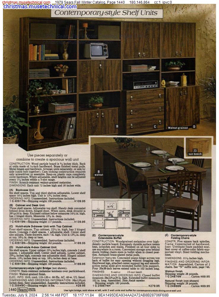 1979 Sears Fall Winter Catalog, Page 1440