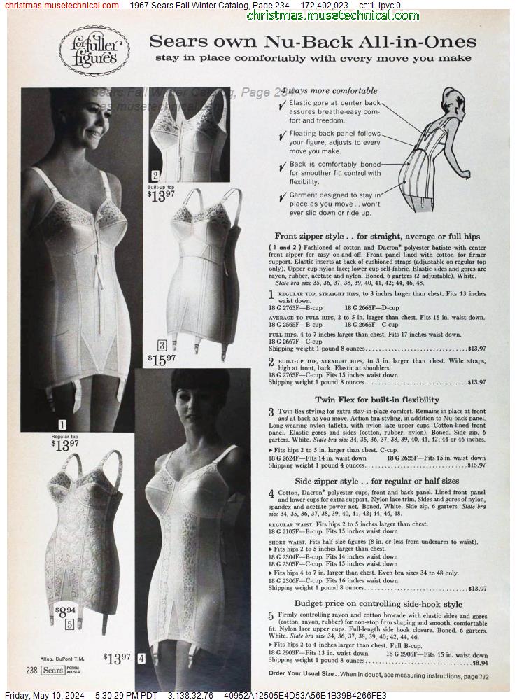 1967 Sears Fall Winter Catalog, Page 234
