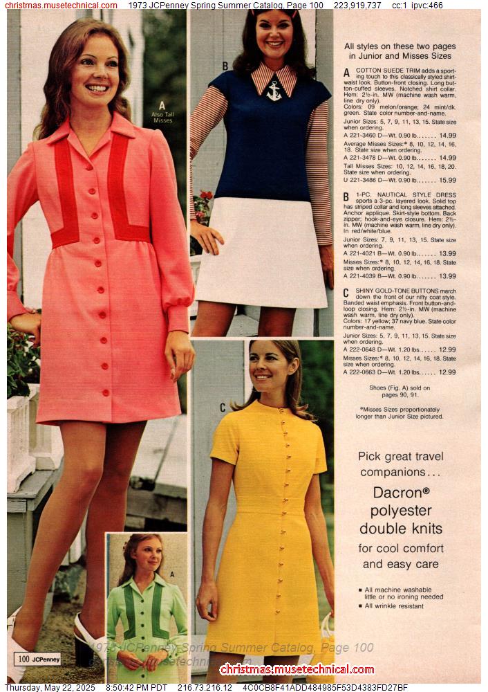 1973 JCPenney Spring Summer Catalog, Page 100