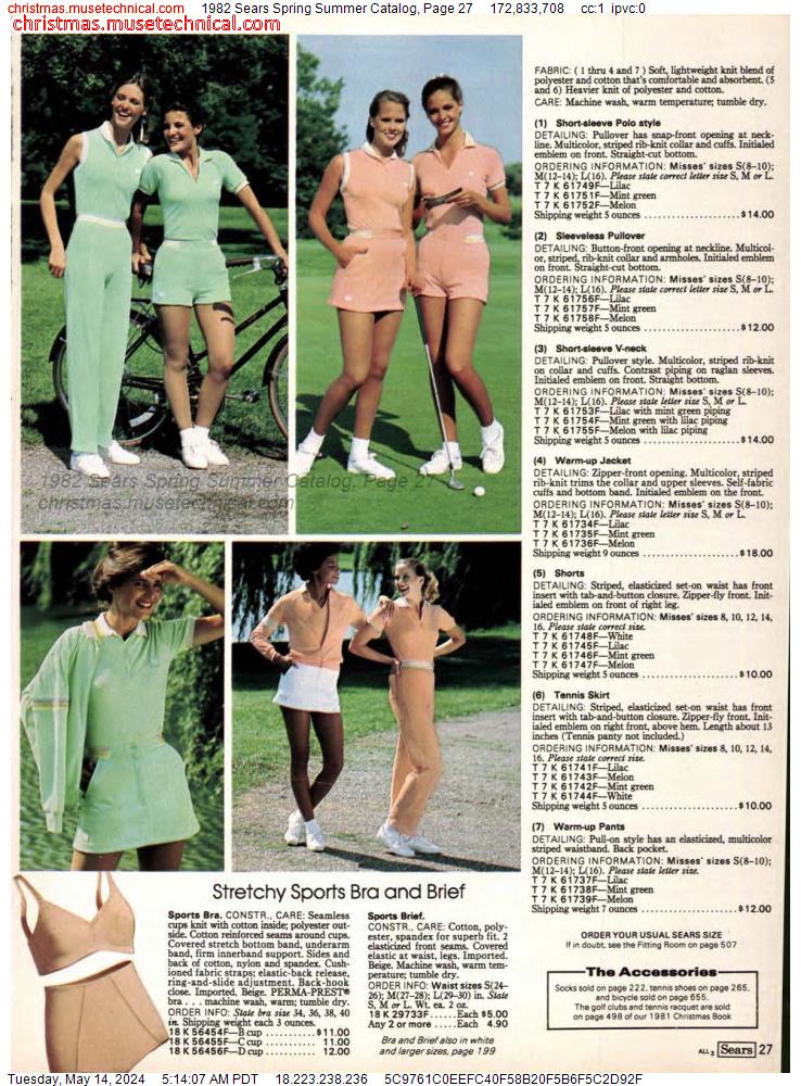 1982 Sears Spring Summer Catalog, Page 27