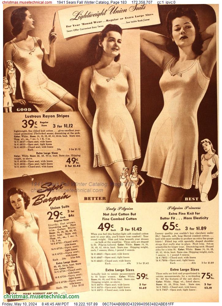 1941 Sears Fall Winter Catalog, Page 183