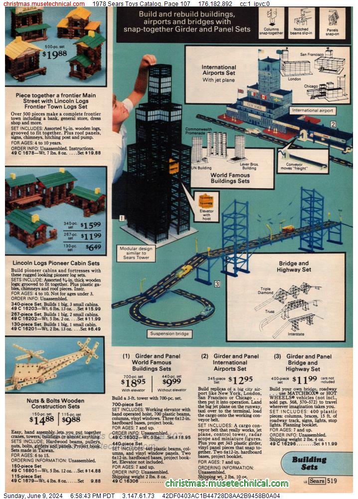 1978 Sears Toys Catalog, Page 107