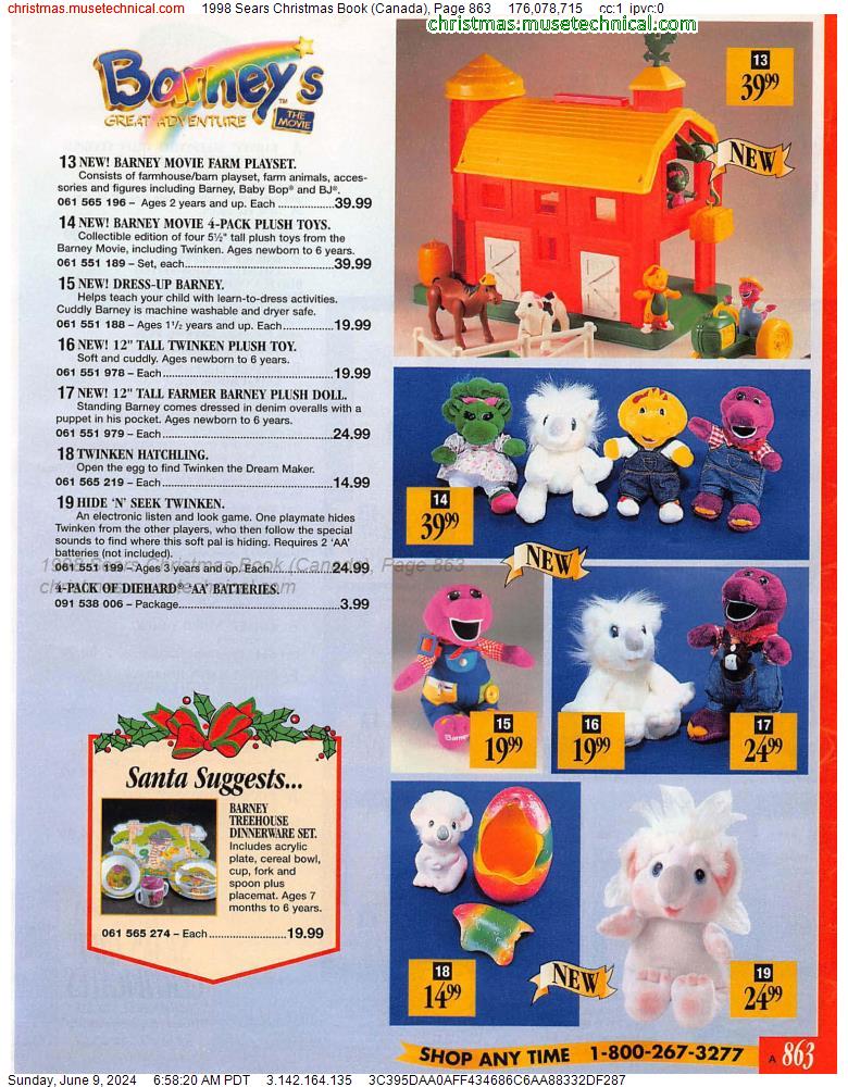 1998 Sears Christmas Book (Canada), Page 863