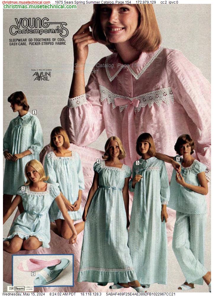 1975 Sears Spring Summer Catalog, Page 154