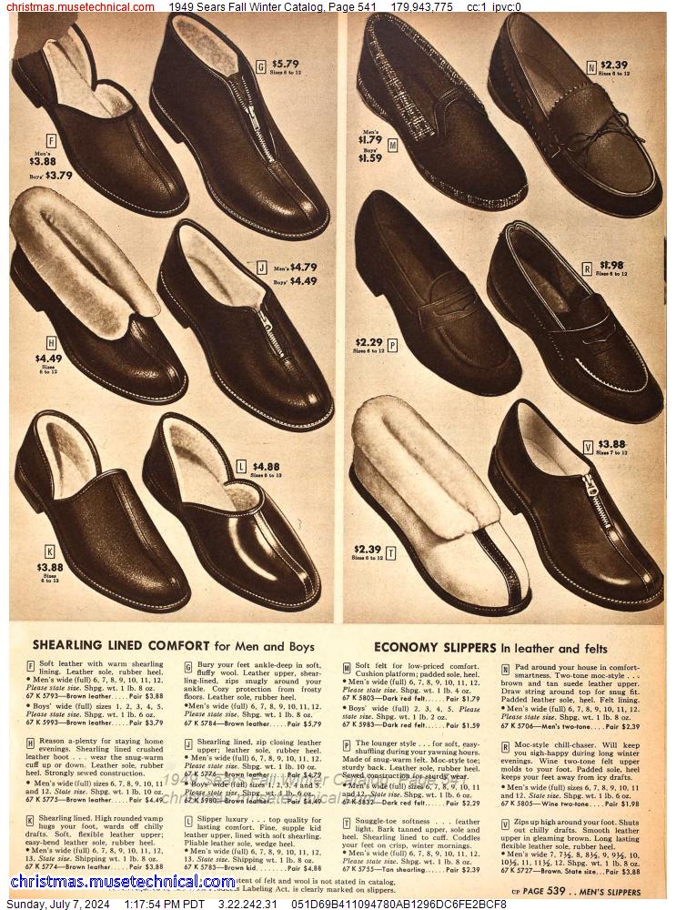 1949 Sears Fall Winter Catalog, Page 541