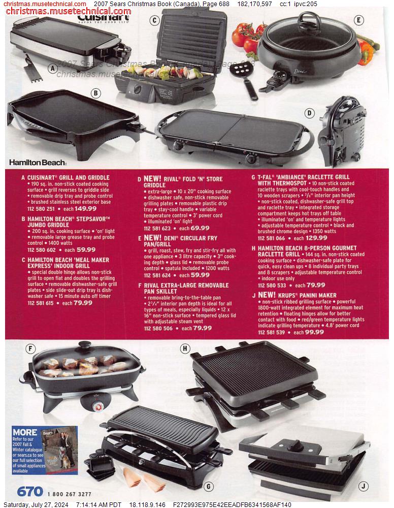2007 Sears Christmas Book (Canada), Page 688