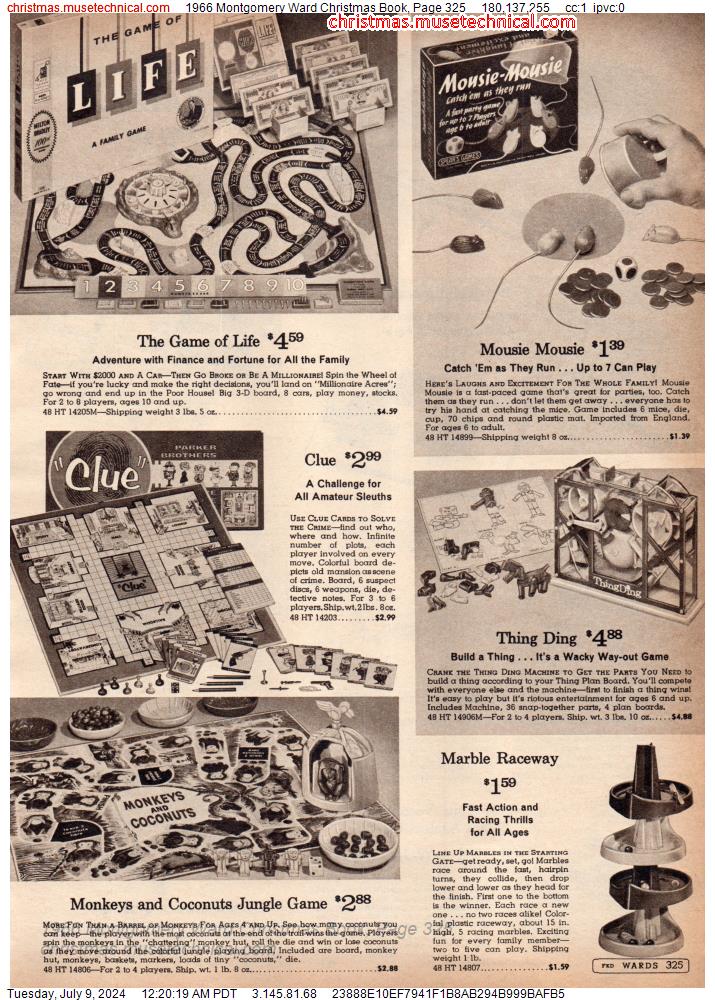 1966 Montgomery Ward Christmas Book, Page 325