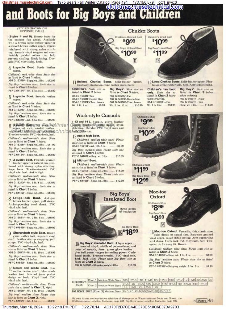 1975 Sears Fall Winter Catalog, Page 491