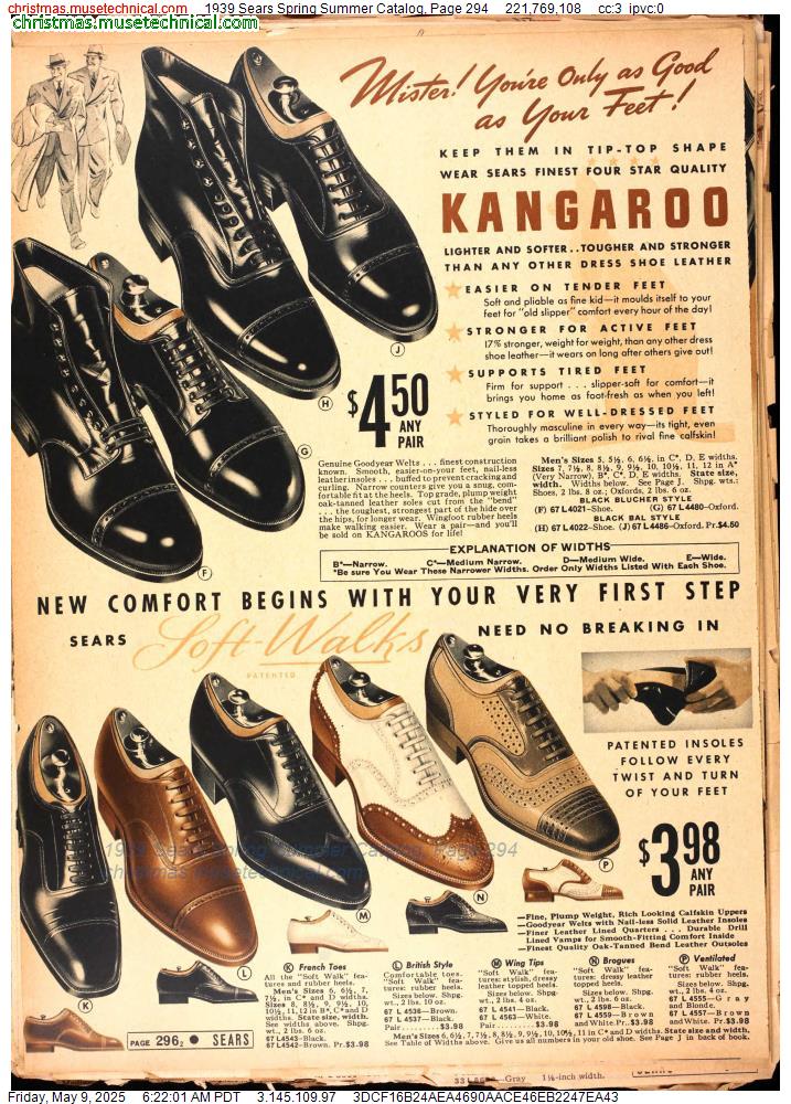 1939 Sears Spring Summer Catalog, Page 294