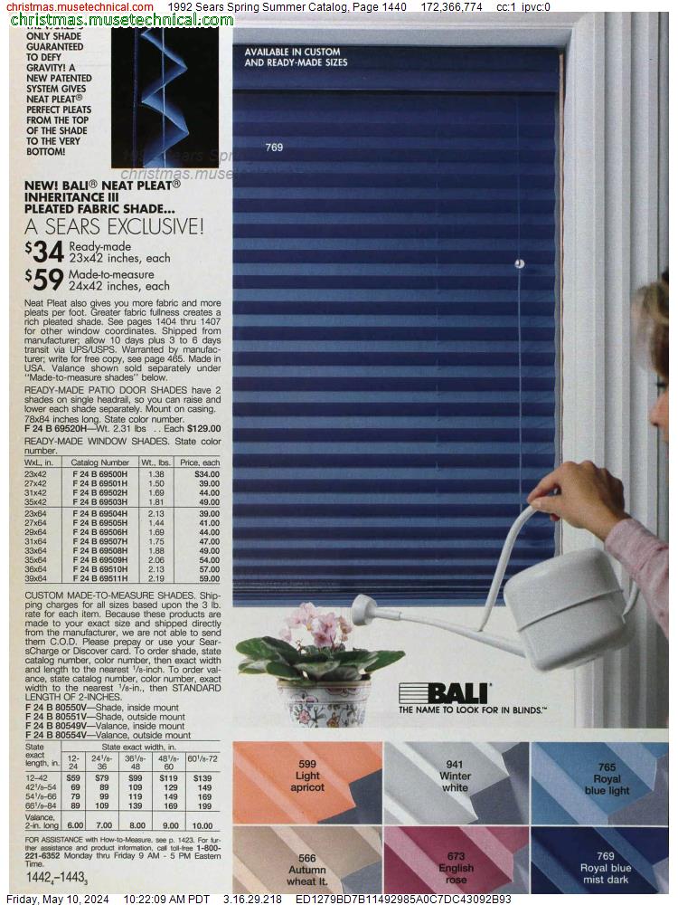 1992 Sears Spring Summer Catalog, Page 1440