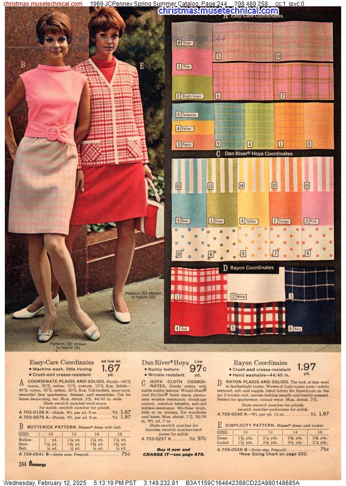 1969 JCPenney Spring Summer Catalog, Page 244