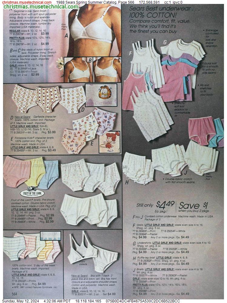 1988 Sears Spring Summer Catalog, Page 566