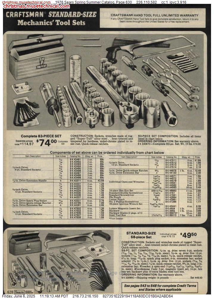1976 Sears Spring Summer Catalog, Page 630