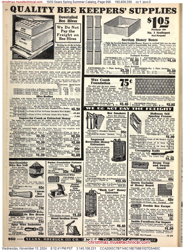 1930 Sears Spring Summer Catalog, Page 956