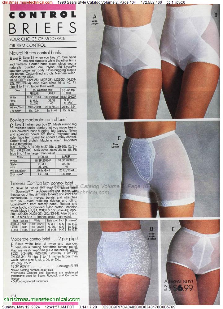 1990 Sears Style Catalog Volume 2, Page 104