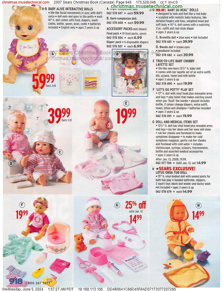 2007 Sears Christmas Book (Canada), Page 948
