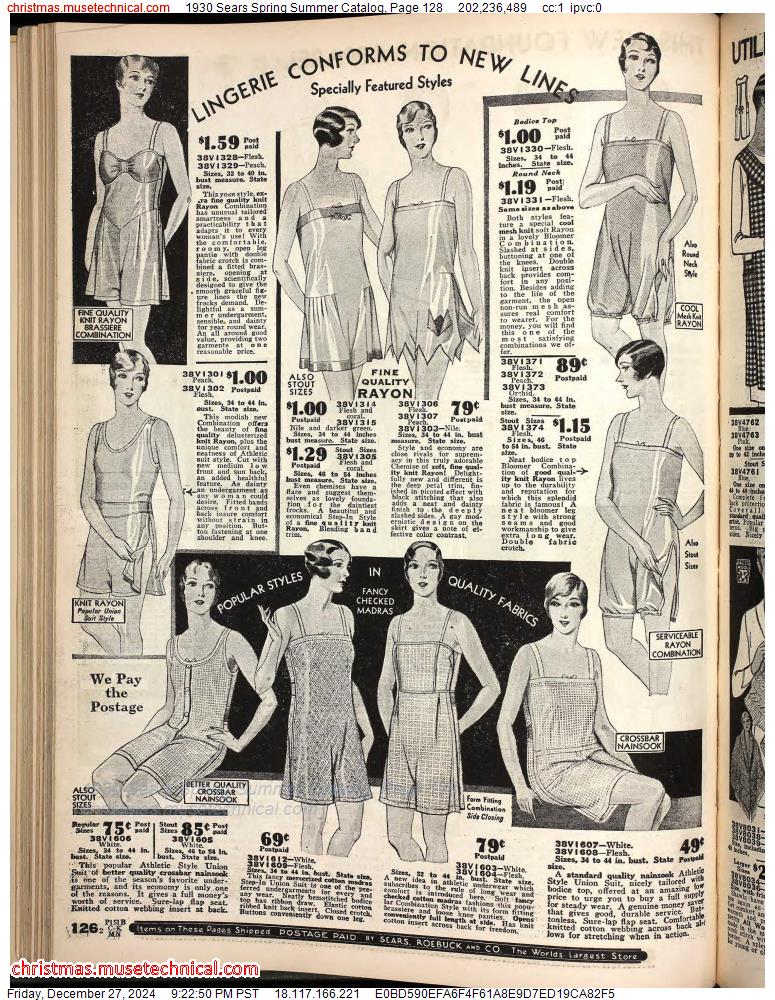 1930 Sears Spring Summer Catalog, Page 128