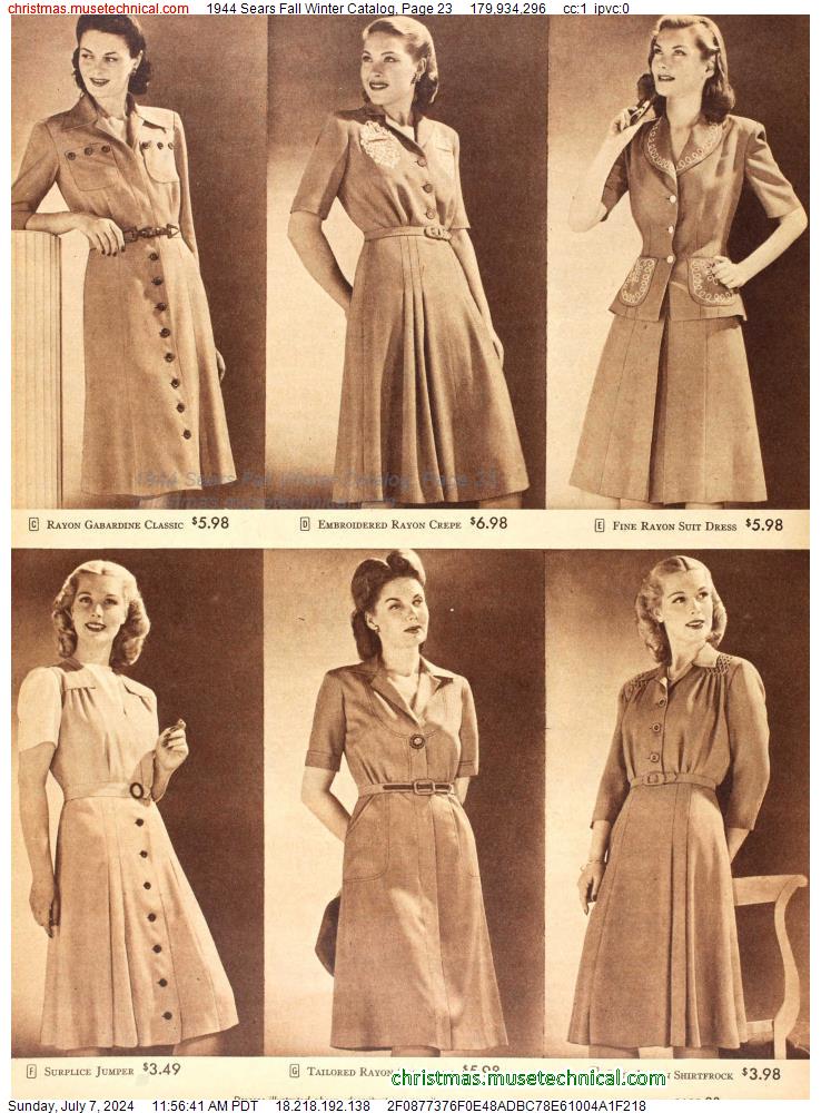 1944 Sears Fall Winter Catalog, Page 23