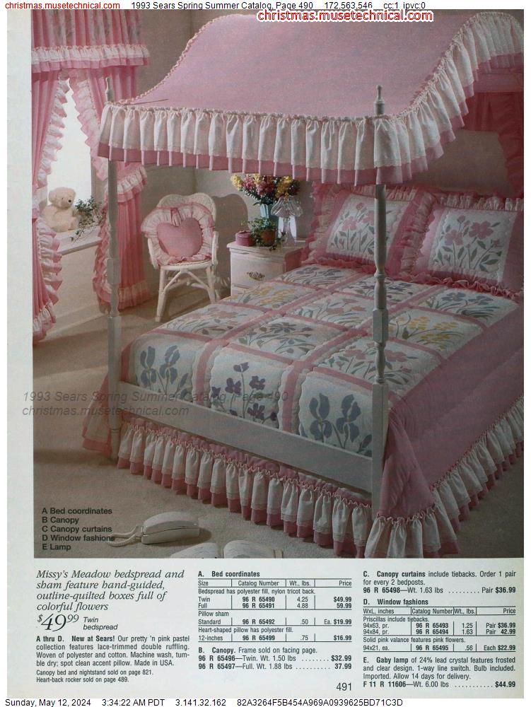 1993 Sears Spring Summer Catalog, Page 490